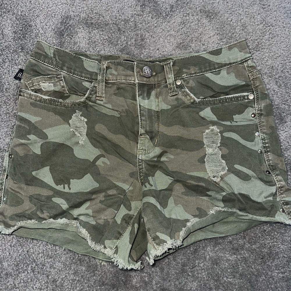 Rock & Republic Camo Shorts - Size 8 -